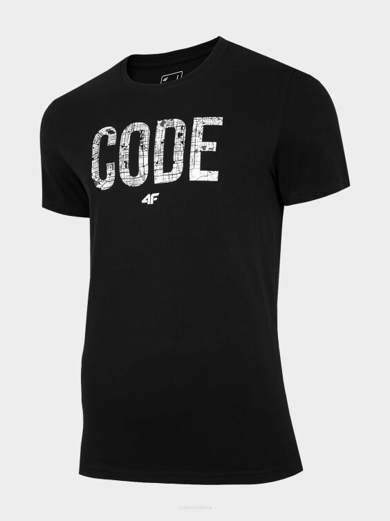 TSM013 T-shirt męski GŁ CZERŃ