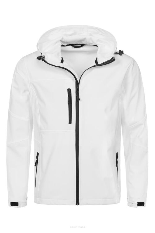 Stedman 5340 Active Softtest Shell Hooded WHI