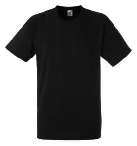 Fruit Of The Loom Heavy Cotton T Black 