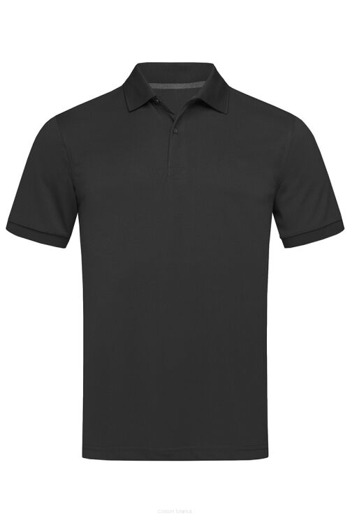 Stedman 8050 Active Pique Polo (Black Opal) BLO