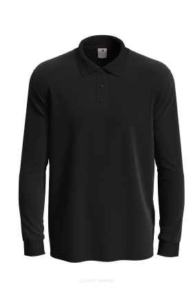 Stedman 3400 Polo Long Sleeve (Black Opal) BLO